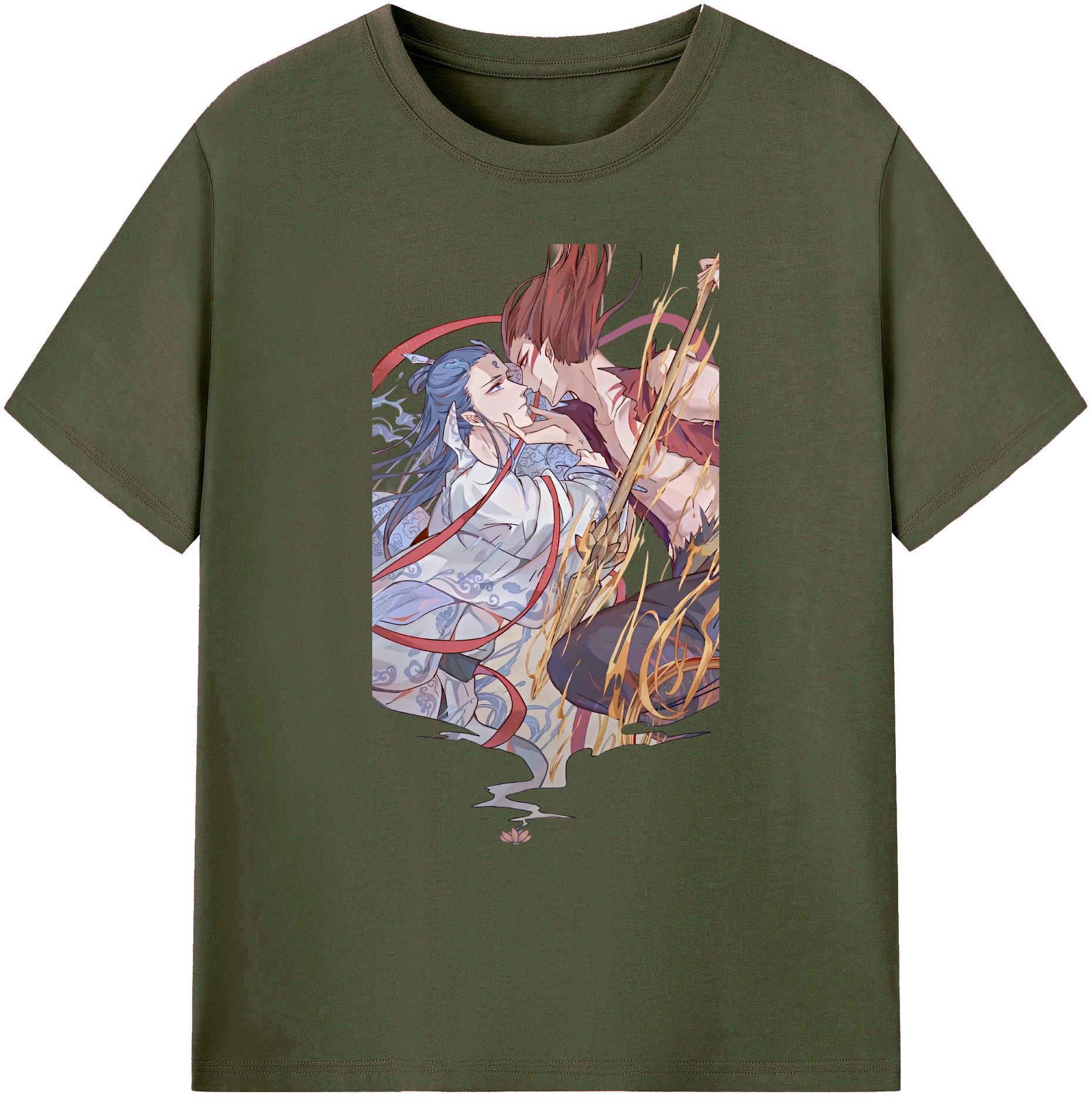 （画像用） Ne Zha 2 ナタ 魔童の大暴れ 綿100％ メンズ半袖Tシャツ｜肌触りやわらか＆通気性